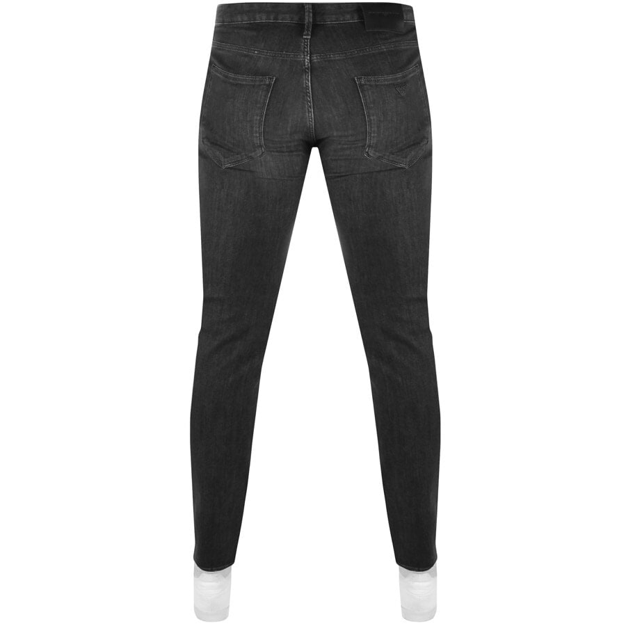 Emporio Armani J06 Slim Fit Jeans Dark Wash Grey